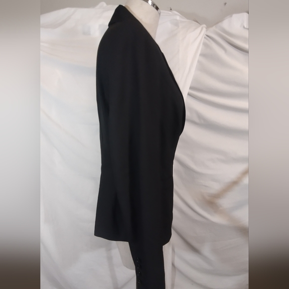 The Limited Blazer buttonUp Jacket, Women, Black, Spread Collar, Long Sleeve, 8 - Picture 4 of 11